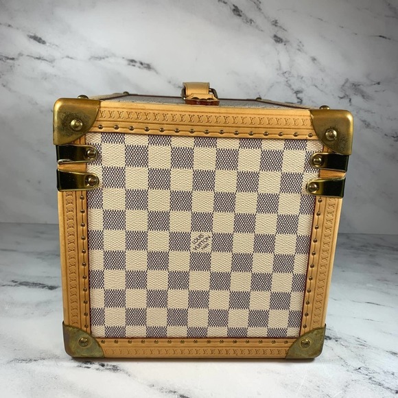 Louis Vuitton Damier Azure Trunk Boite Flacons Beauty Case Monogram Train Trunk - Picture 10 of 15